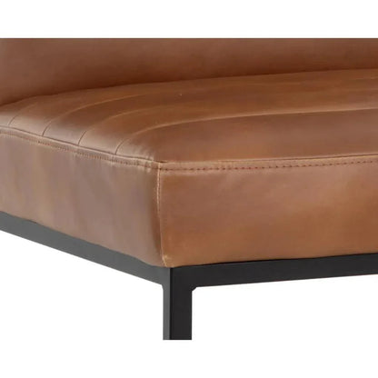 SUNPAN Spyros Leather Armless Dining Chair 2PC