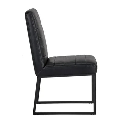SUNPAN Spyros Leather Armless Dining Chair 2PC