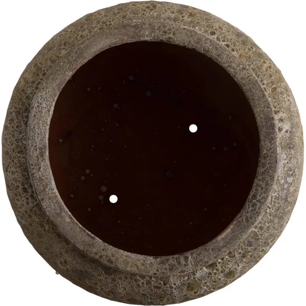 Squat Round Ceramic Planter - LOOMLAN - Emissary - Planters