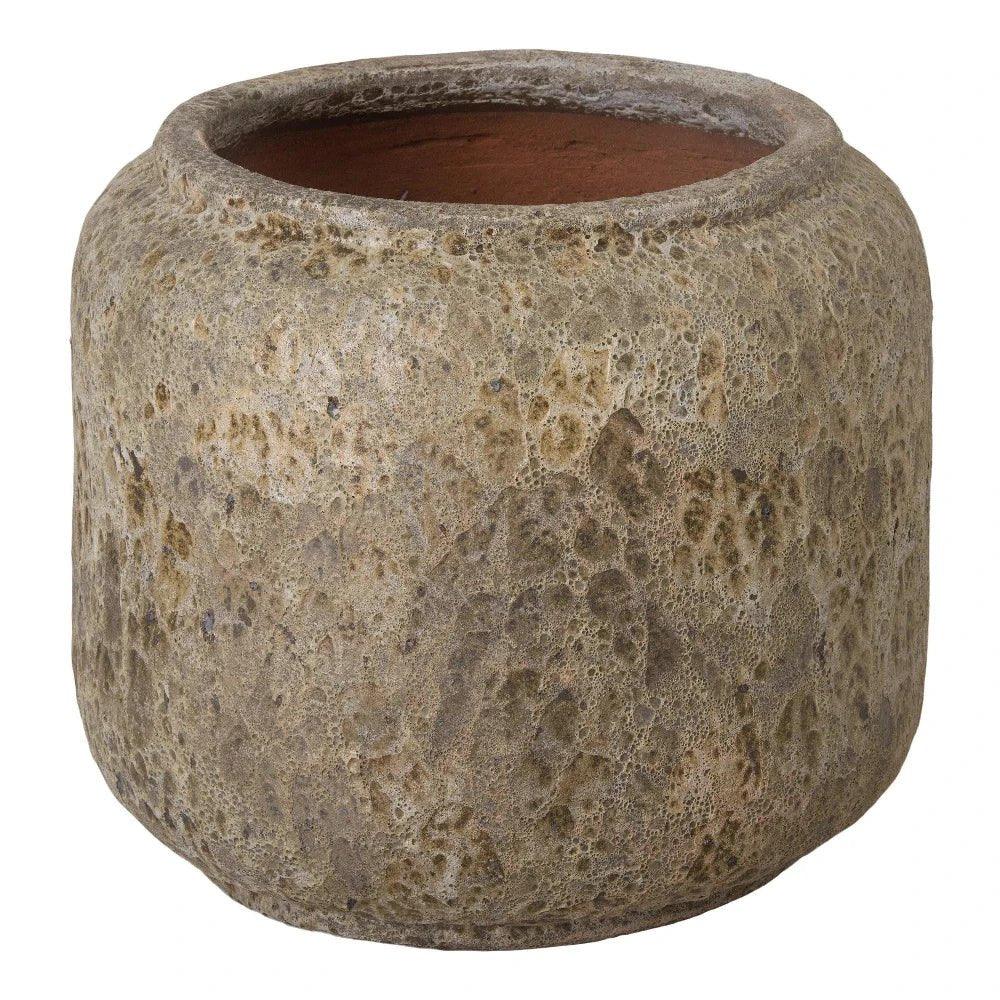 Squat Round Ceramic Planter - LOOMLAN - Emissary - Planters