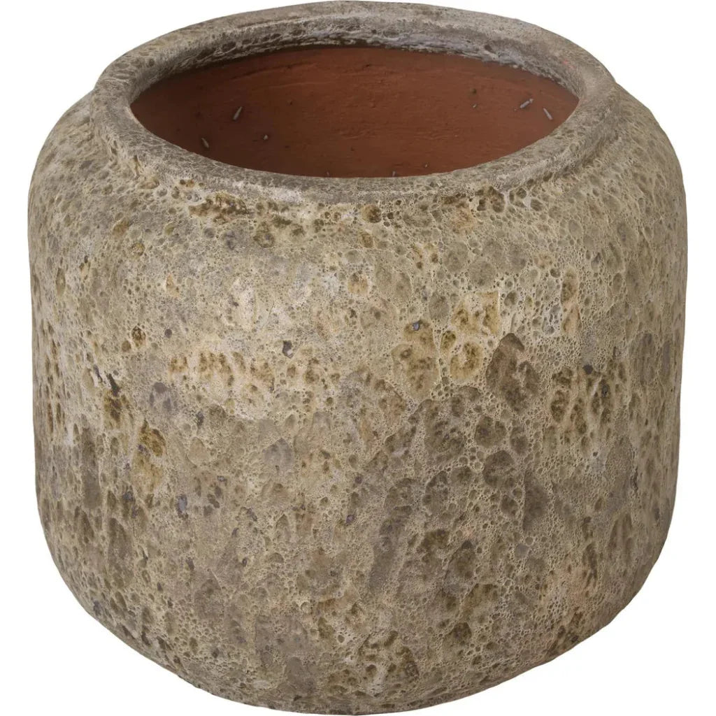 Squat Round Ceramic Planter - LOOMLAN - Emissary - Planters