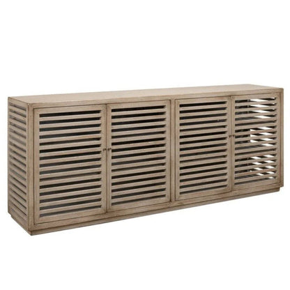 St. Nevis Four Shelve Wood Sideboard