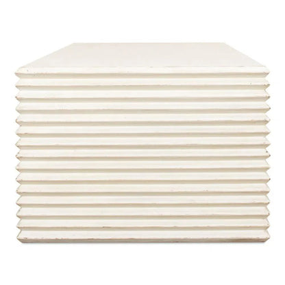 Sarreid Stacked Cocktail Coffee Table Antique White