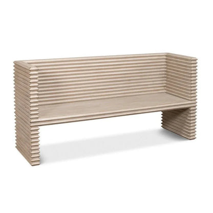 Stacked Wooden Bedroom Bench