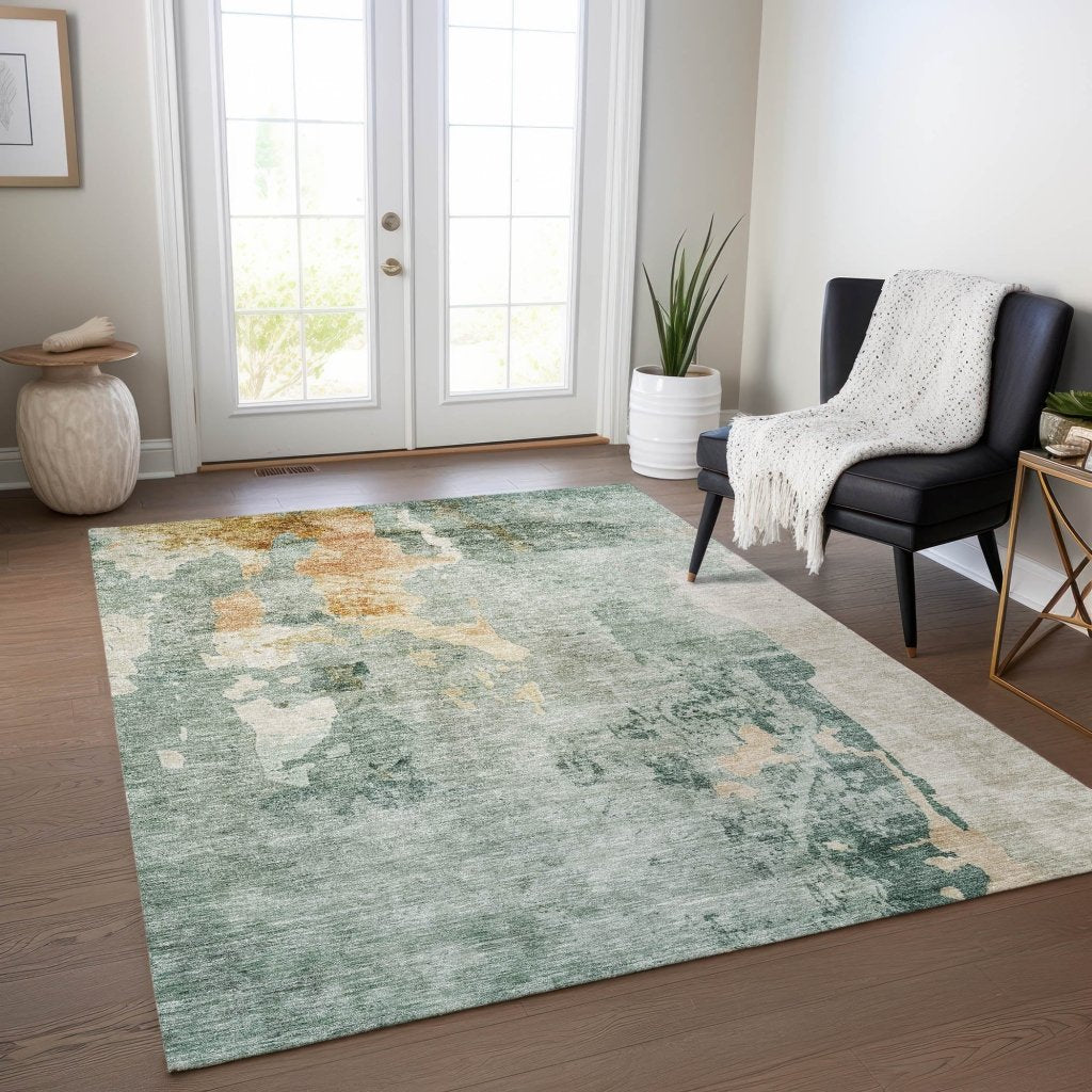 Stanley Blue Washable Indoor - Outdoor Rug - LOOMLAN - LOOMLAN Rugs - Outdoor Rugs