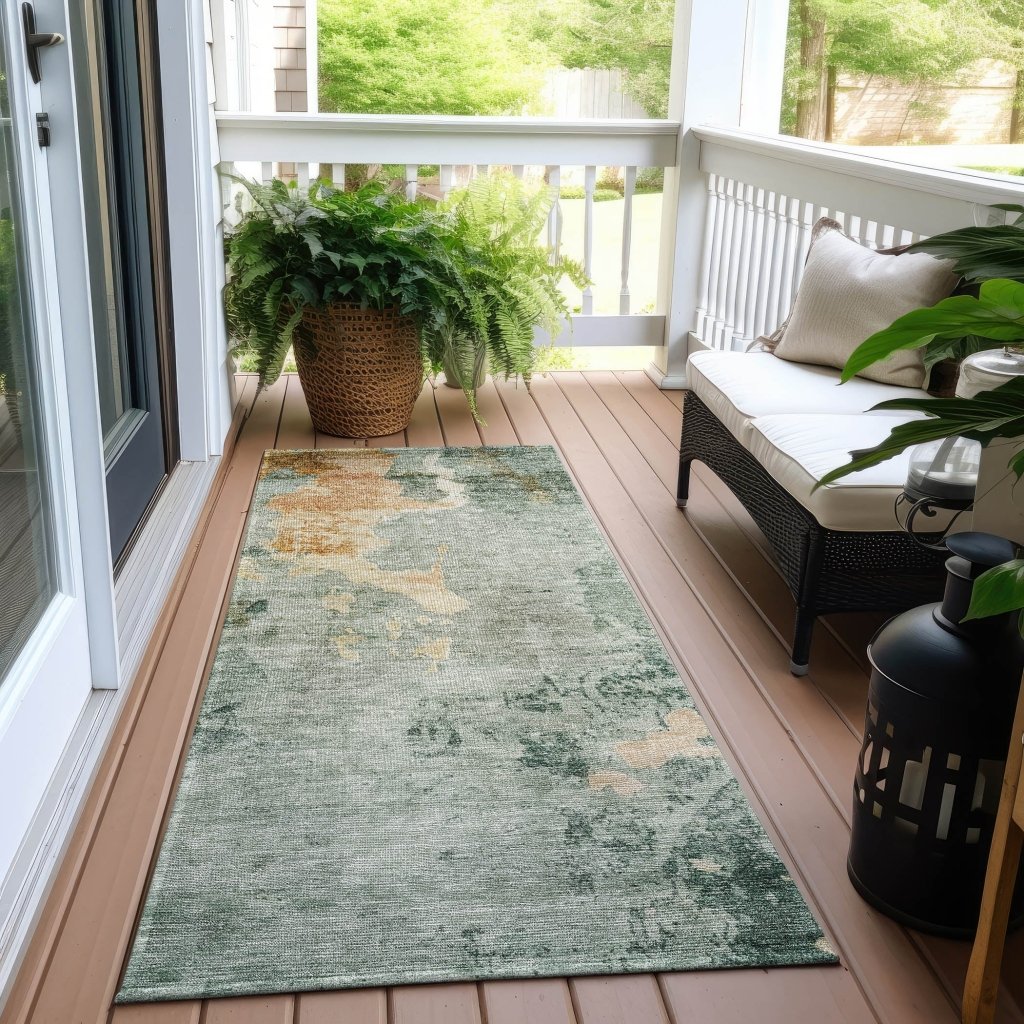 Stanley Blue Washable Indoor - Outdoor Rug - LOOMLAN - LOOMLAN Rugs - Outdoor Rugs