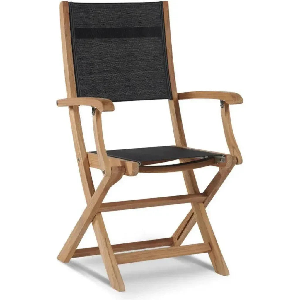 Stella Teak Outdoor Folding Armchair - LOOMLAN - HiTeak - Outdoor Dining Chairs