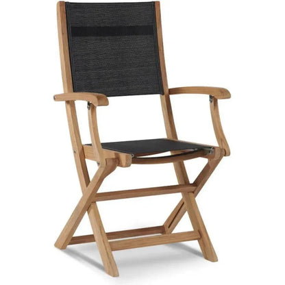 Stella Teak Outdoor Folding Armchair - LOOMLAN - HiTeak - Outdoor Dining Chairs