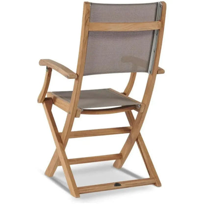 Stella Teak Outdoor Folding Armchair - LOOMLAN - HiTeak - Outdoor Dining Chairs
