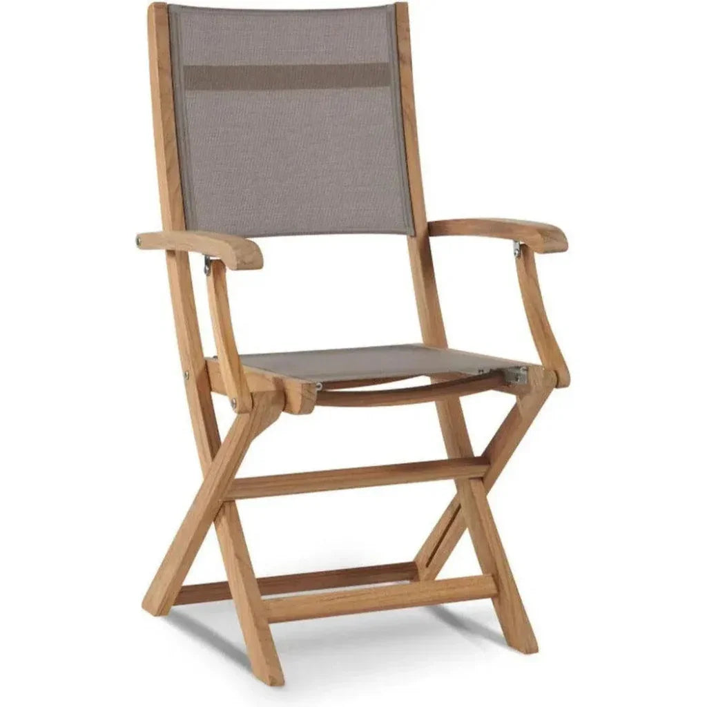 Stella Teak Outdoor Folding Armchair - LOOMLAN - HiTeak - Outdoor Dining Chairs