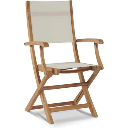 Stella Teak Outdoor Folding Armchair - LOOMLAN - HiTeak - Outdoor Dining Chairs