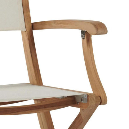 Stella Teak Outdoor Folding Armchair - LOOMLAN - HiTeak - Outdoor Dining Chairs