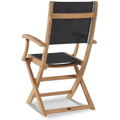 Stella Teak Outdoor Folding Armchair - LOOMLAN - HiTeak - Outdoor Dining Chairs