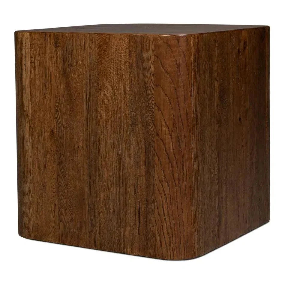Sarreid Stewart Natural Wood Square Side Table