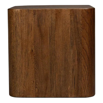 Sarreid Stewart Natural Wood Square Side Table