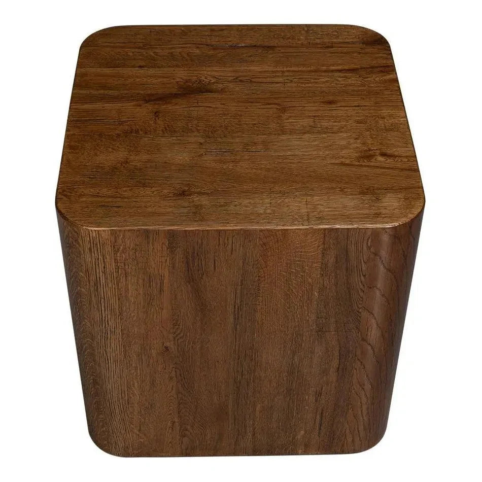 Sarreid Stewart Natural Wood Square Side Table