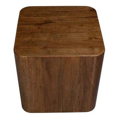 Sarreid Stewart Natural Wood Square Side Table