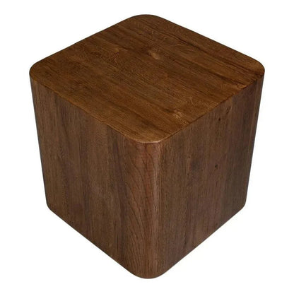 Sarreid Stewart Natural Wood Square Side Table
