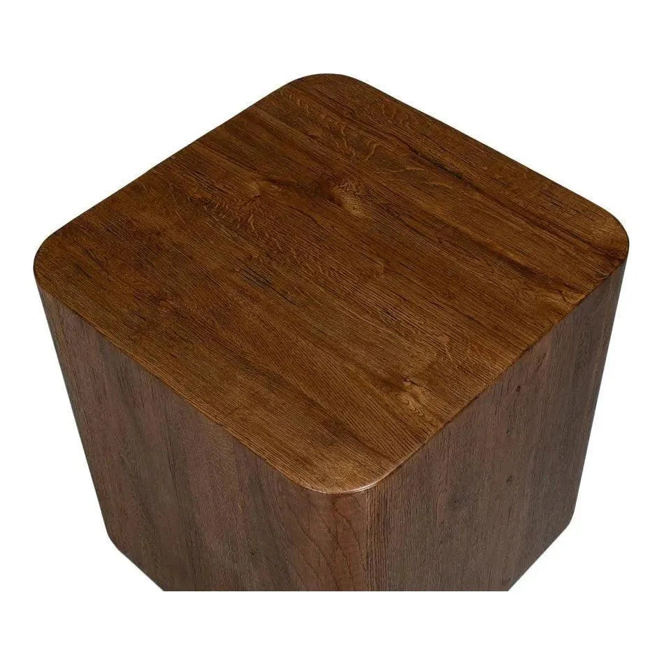 Sarreid Stewart Natural Wood Square Side Table