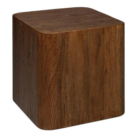Sarreid Stewart Natural Wood Square Side Table