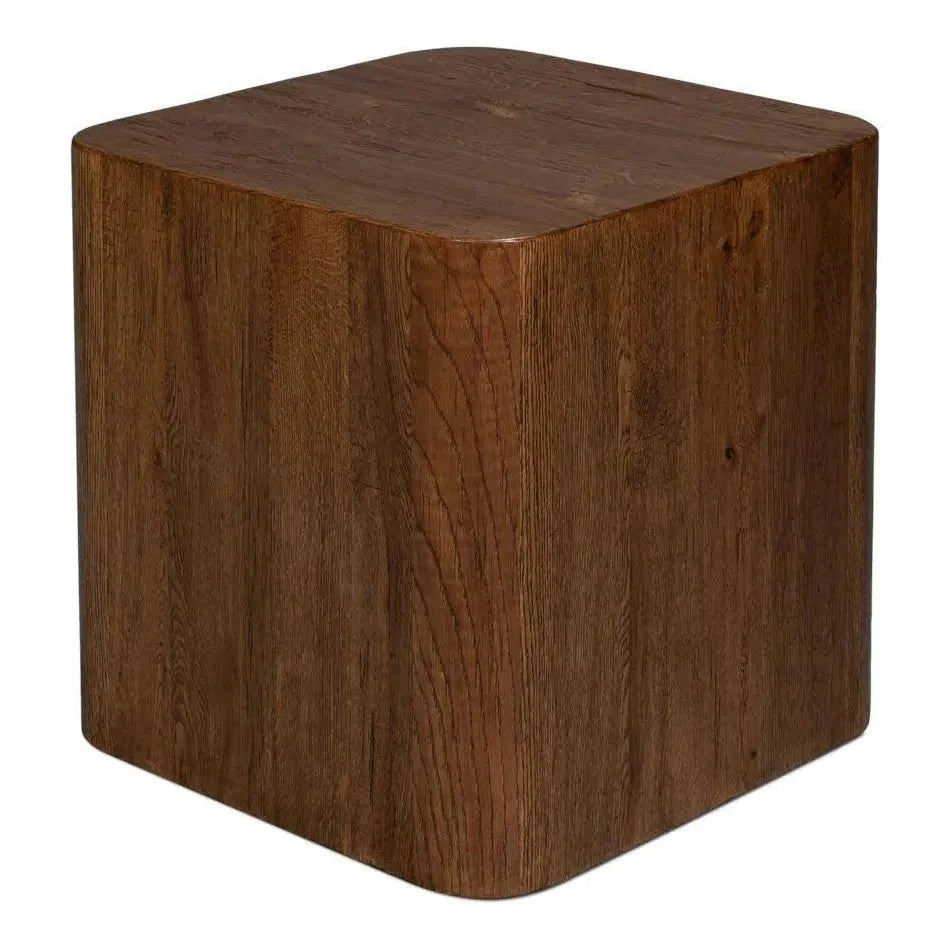 Sarreid Stewart Natural Wood Square Side Table