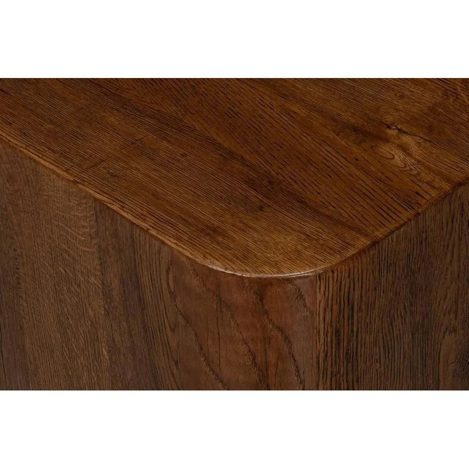 Sarreid Stewart Natural Wood Square Side Table