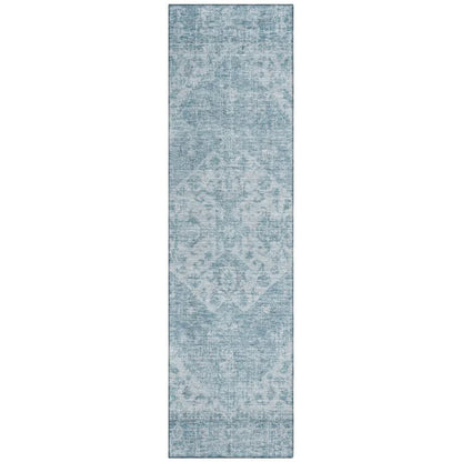 LOOMLAN Rugs Stockholm Blue Washable Indoor-Outdoor Rug