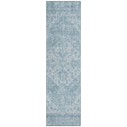 LOOMLAN Rugs Stockholm Blue Washable Indoor-Outdoor Rug