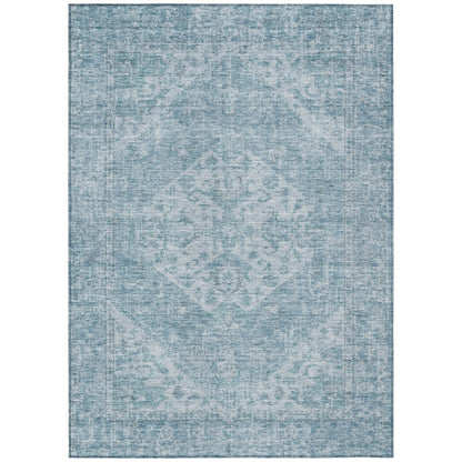 LOOMLAN Rugs Stockholm Blue Washable Indoor-Outdoor Rug