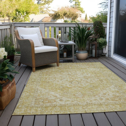 LOOMLAN Rugs Stockholm Gold Washable Indoor-Outdoor Rug