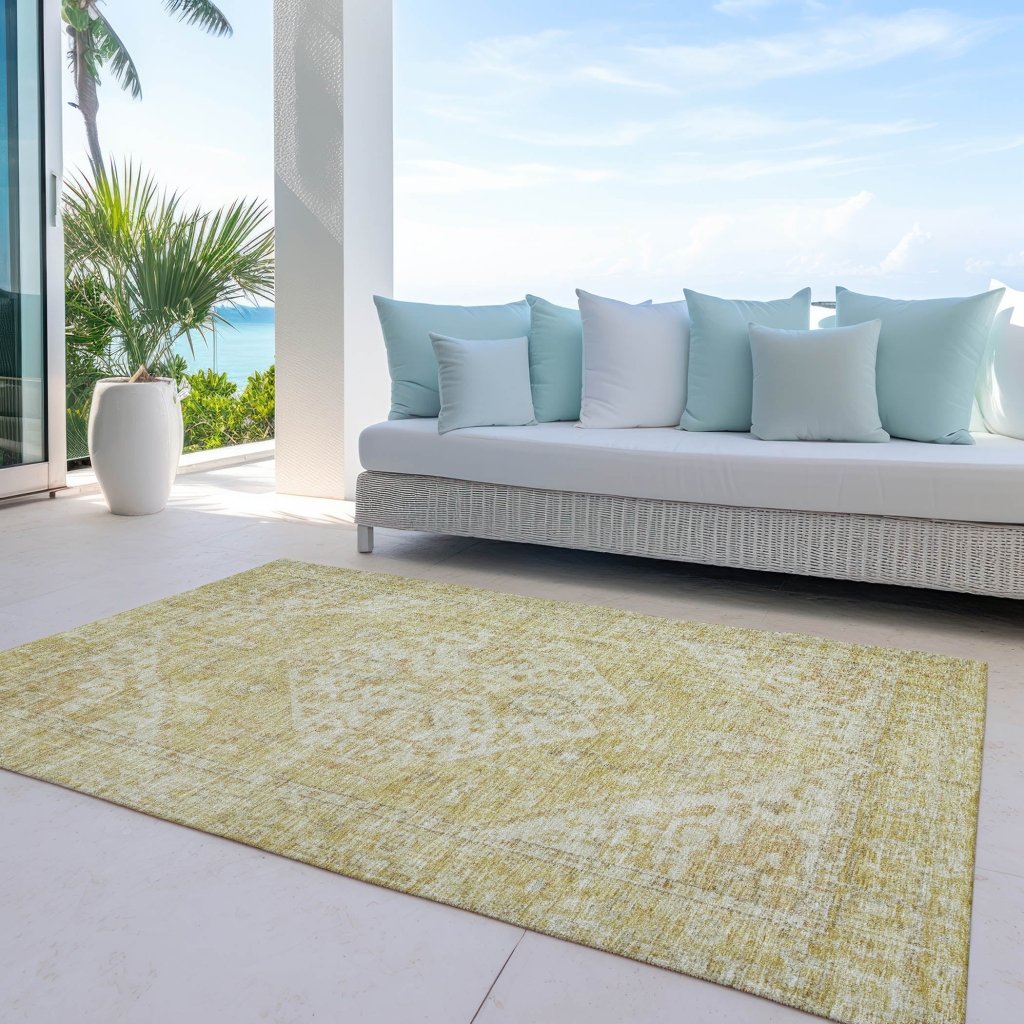 LOOMLAN Rugs Stockholm Gold Washable Indoor-Outdoor Rug