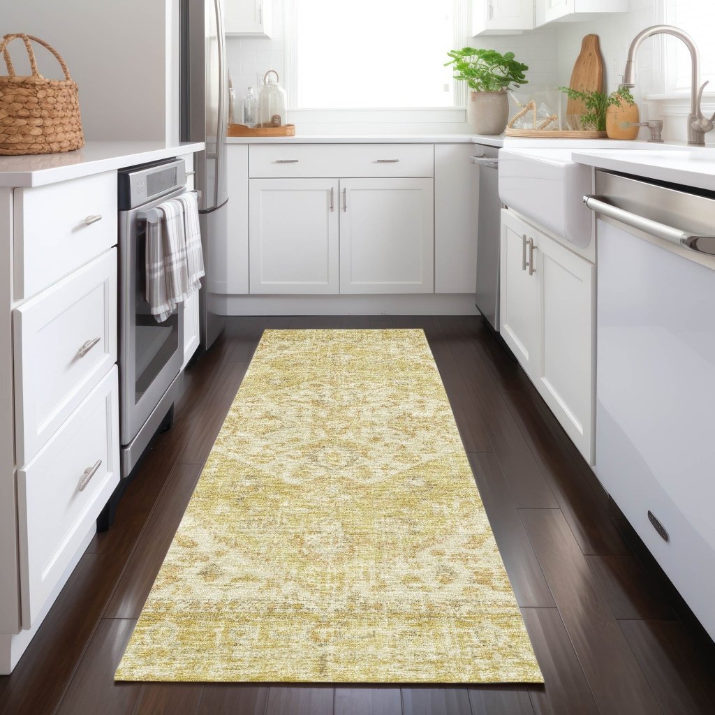 LOOMLAN Rugs Stockholm Gold Washable Indoor-Outdoor Rug