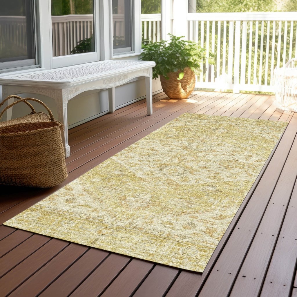 LOOMLAN Rugs Stockholm Gold Washable Indoor-Outdoor Rug