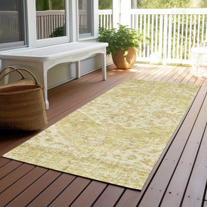 LOOMLAN Rugs Stockholm Gold Washable Indoor-Outdoor Rug