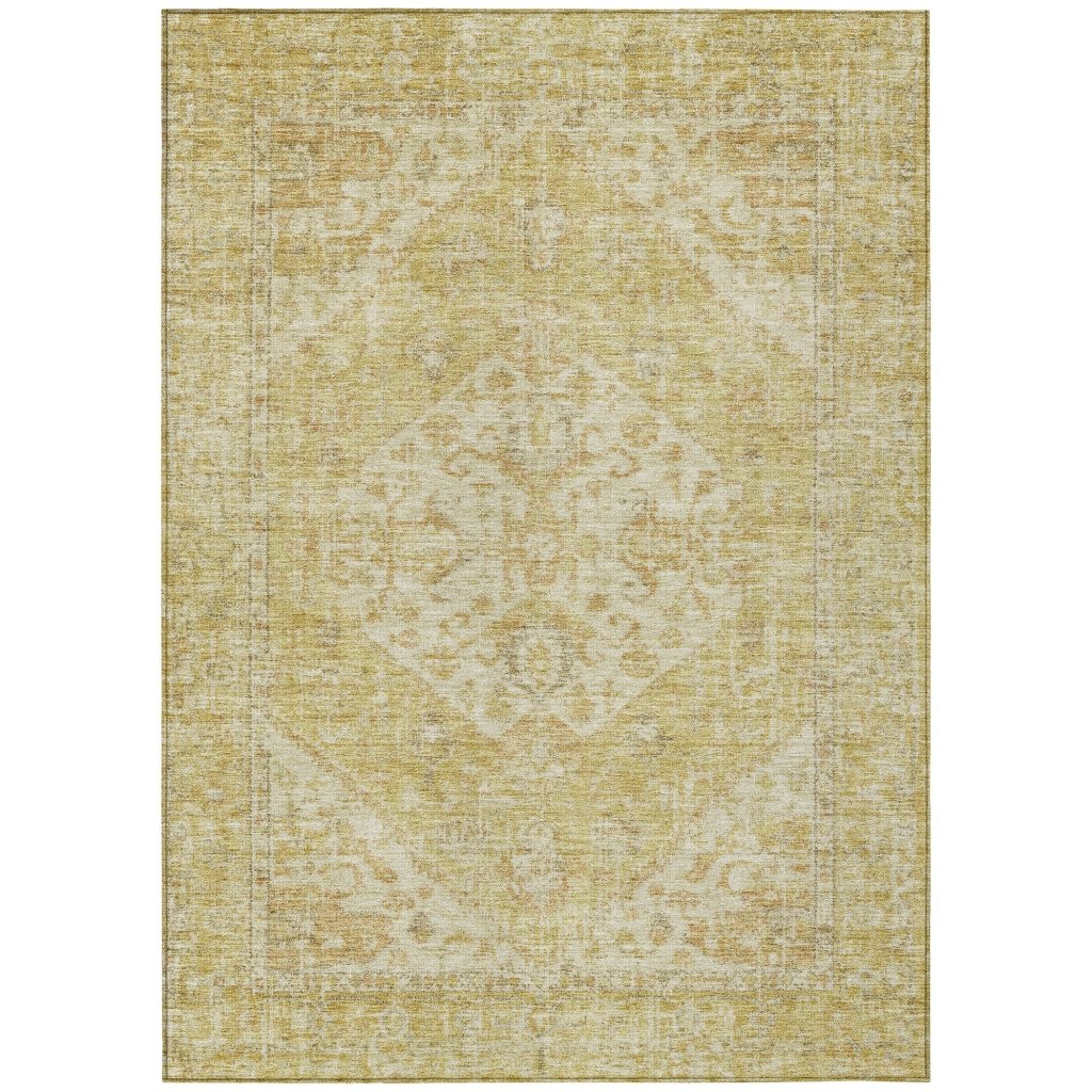 LOOMLAN Rugs Stockholm Gold Washable Indoor-Outdoor Rug