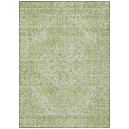 LOOMLAN Rugs Stockholm Green Washable Indoor-Outdoor Rug