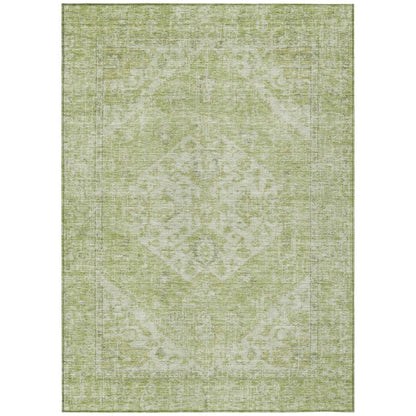LOOMLAN Rugs Stockholm Green Washable Indoor-Outdoor Rug