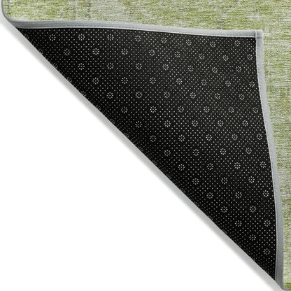 LOOMLAN Rugs Stockholm Green Washable Indoor-Outdoor Rug