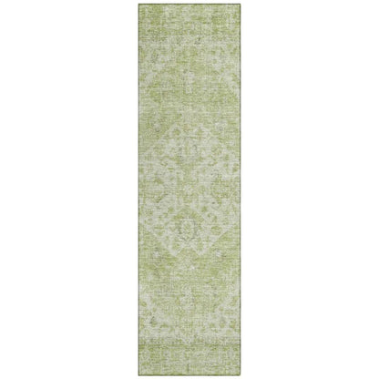 LOOMLAN Rugs Stockholm Green Washable Indoor-Outdoor Rug