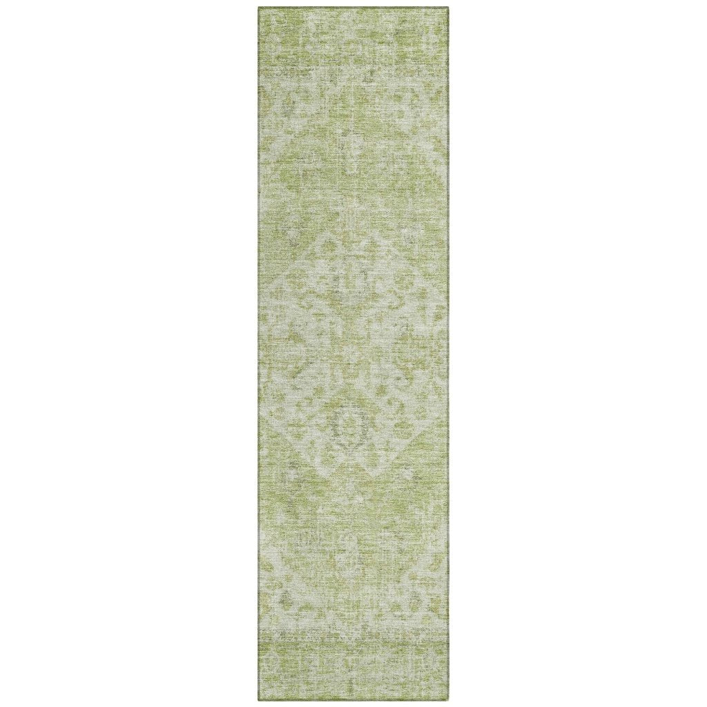 LOOMLAN Rugs Stockholm Green Washable Indoor-Outdoor Rug