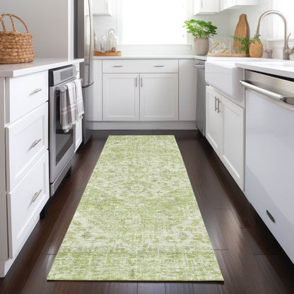 LOOMLAN Rugs Stockholm Green Washable Indoor-Outdoor Rug