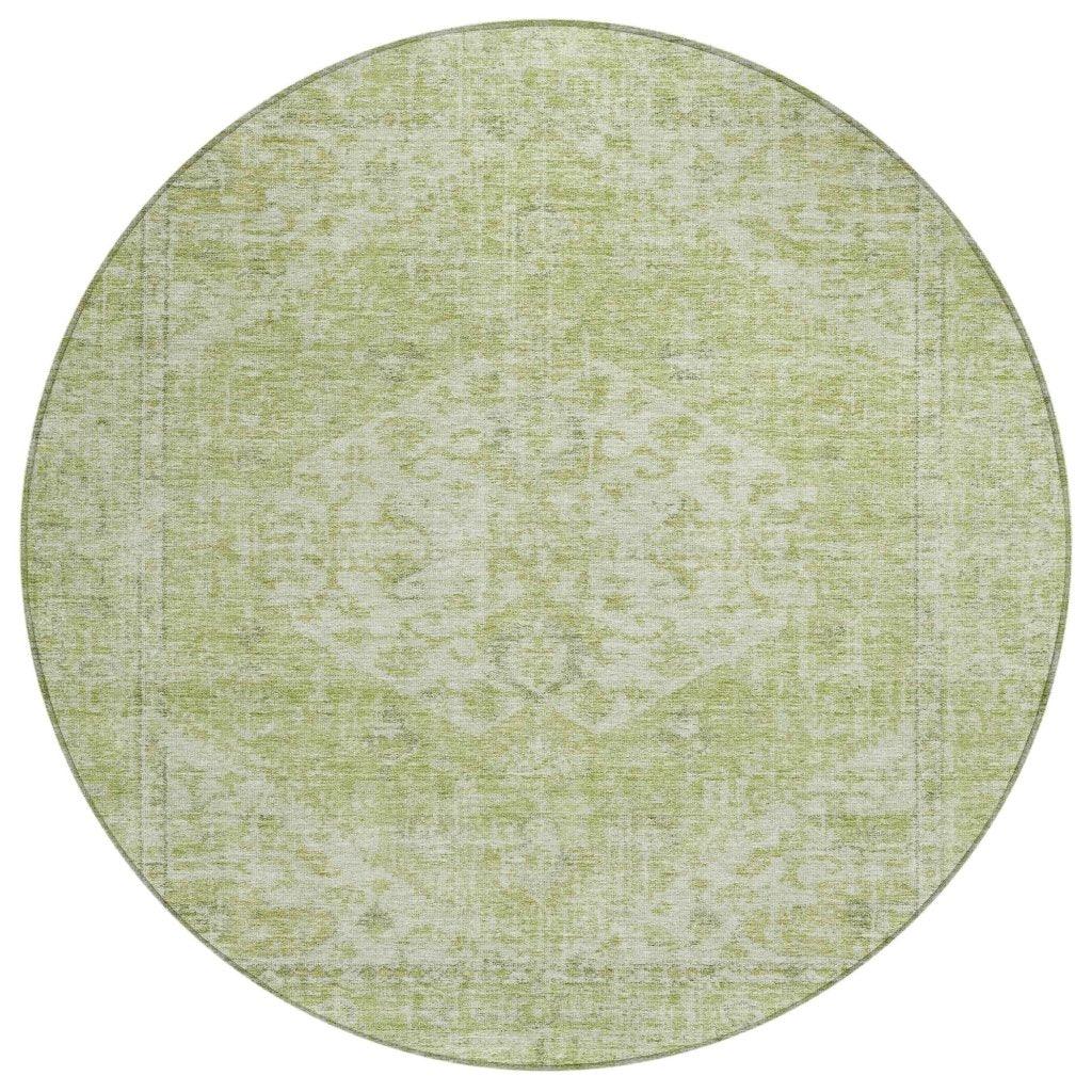 LOOMLAN Rugs Stockholm Green Washable Indoor-Outdoor Rug