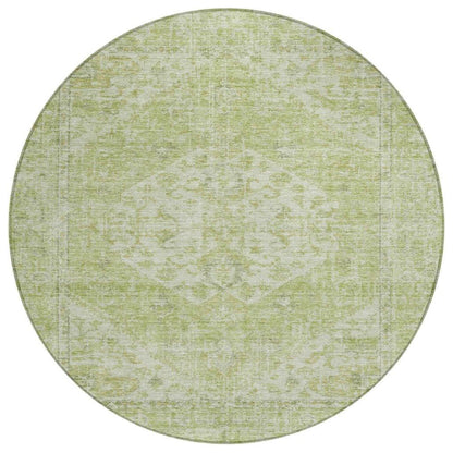 LOOMLAN Rugs Stockholm Green Washable Indoor-Outdoor Rug