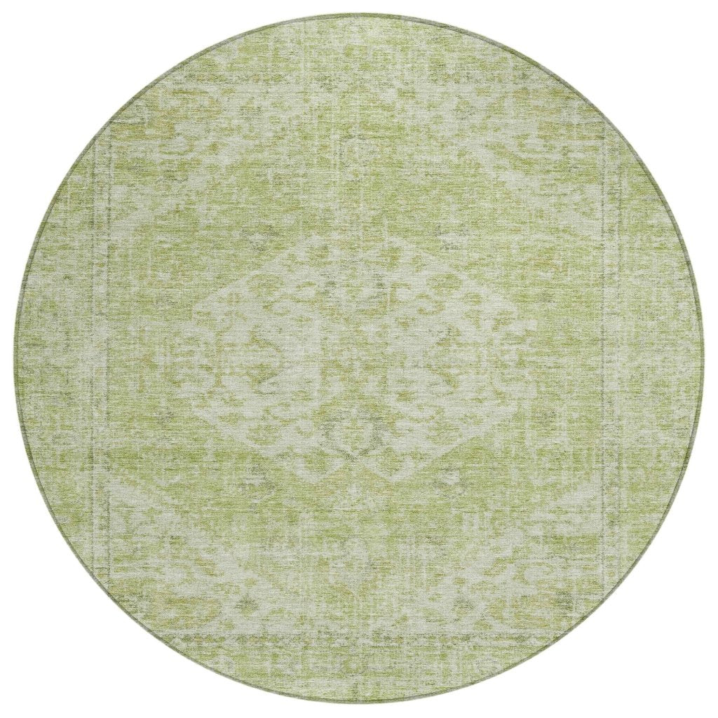LOOMLAN Rugs Stockholm Green Washable Indoor-Outdoor Rug