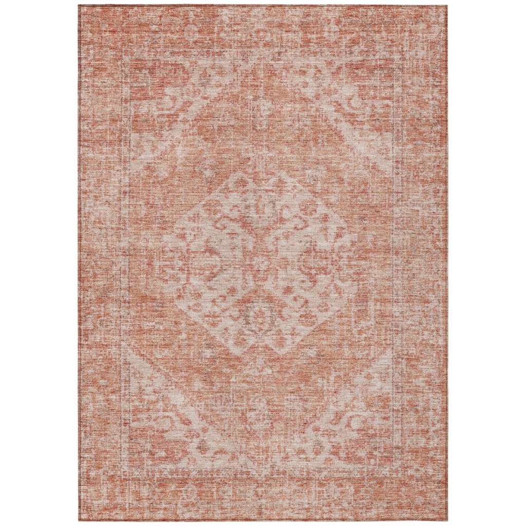 LOOMLAN Rugs Stockholm Orange Washable Indoor-Outdoor Rug