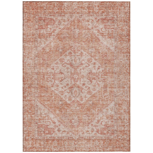 LOOMLAN Rugs Stockholm Orange Washable Indoor-Outdoor Rug