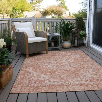 LOOMLAN Rugs Stockholm Orange Washable Indoor-Outdoor Rug