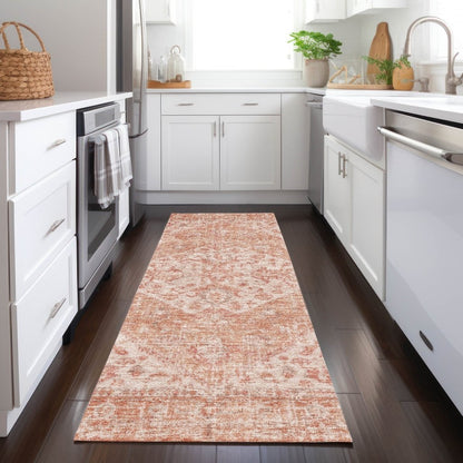 LOOMLAN Rugs Stockholm Orange Washable Indoor-Outdoor Rug