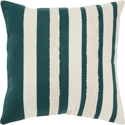 Stripes Down Filled Decorative Throw Pillow Cover