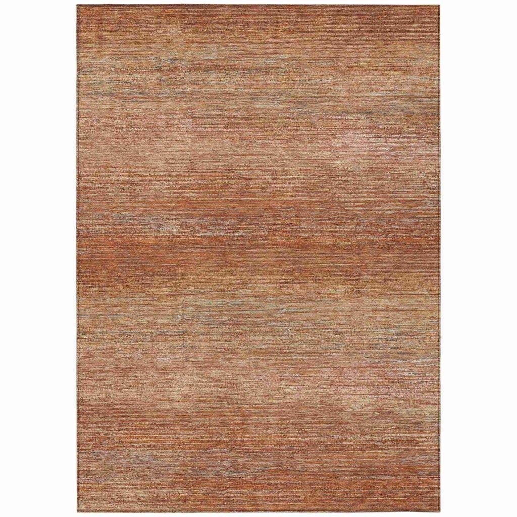 LOOMLAN Rugs Suma Orange Washable Indoor-Outdoor Rug